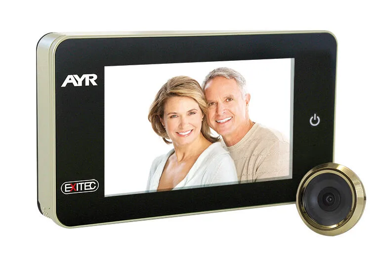 Mirilla digital ayr mod 754 con pantalla 4 latonado. fácil visión