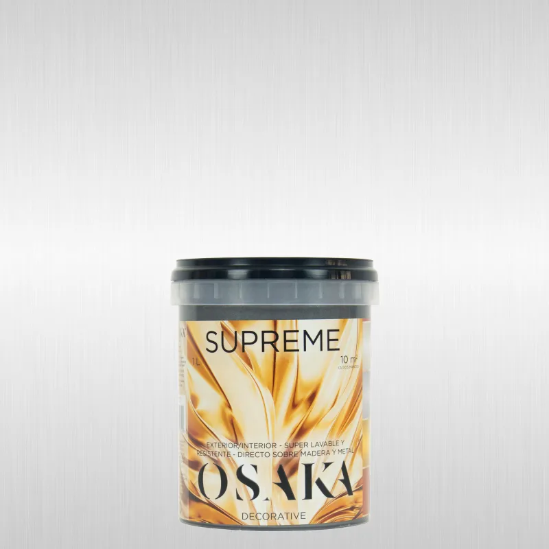 Pintura decorativa con efectos metal supreme osaka color plata 1 litro
