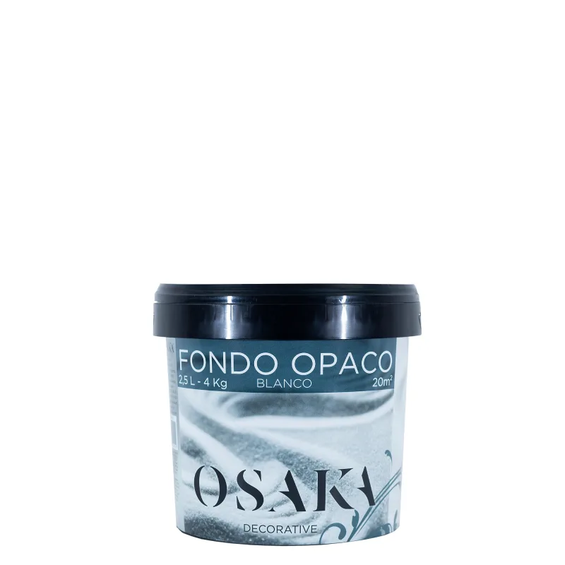 Fondo opaco para efecto decorativo liso osaka color blanco 2.5 litros