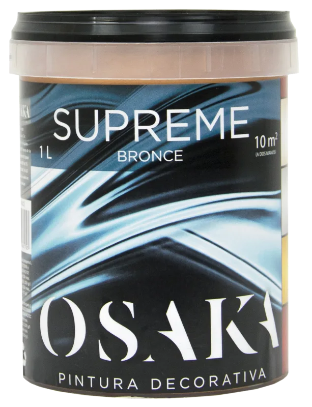 Pintura decorativa con efectos metal supreme osaka color bronce 1 litro