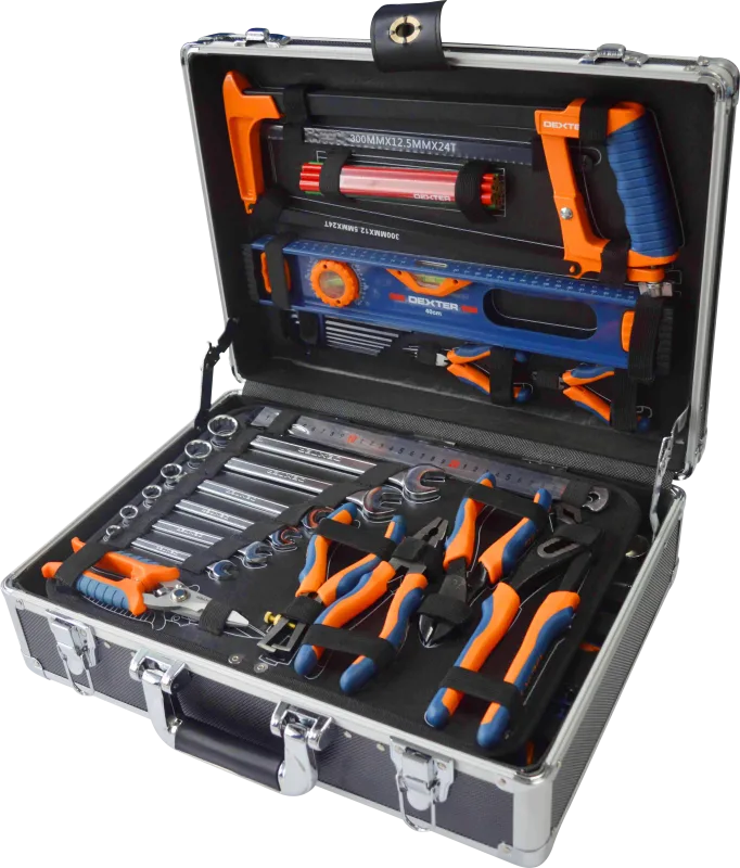Kit herramientas variadas dexter - 130 piezas