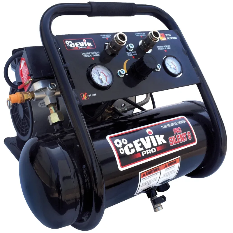 Compresor silencioso cevik pro ca-pro6silenc de 1 cv y l de depósito