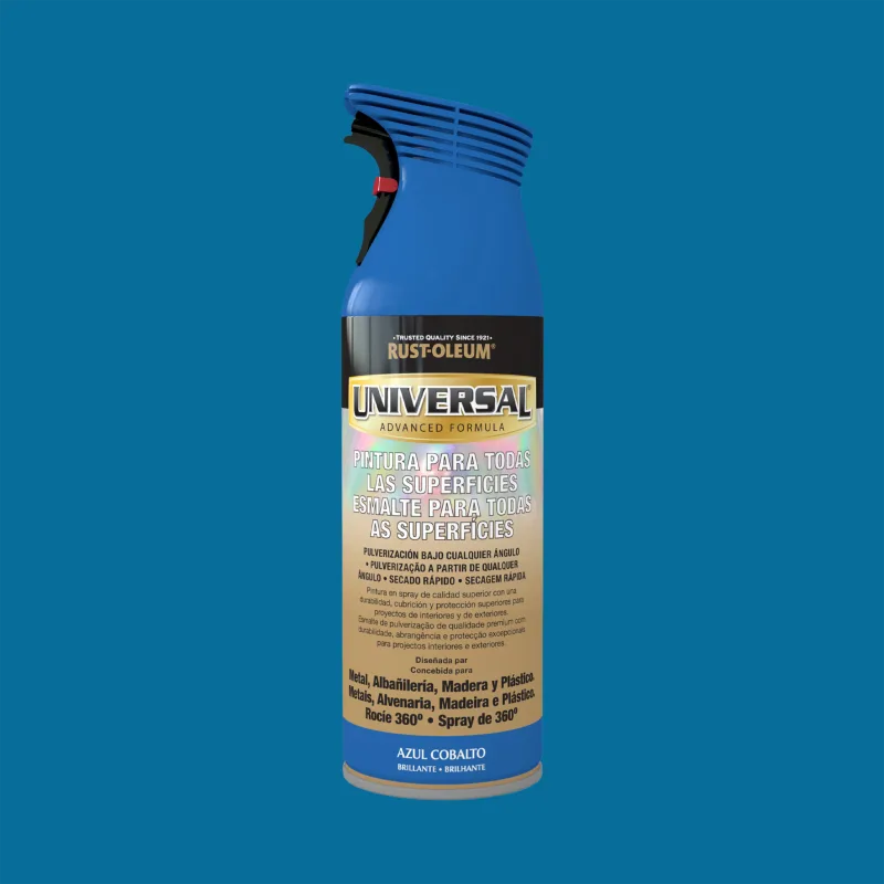 Spray pintura rust-oleum universal brillante 400ml azul cobalto
