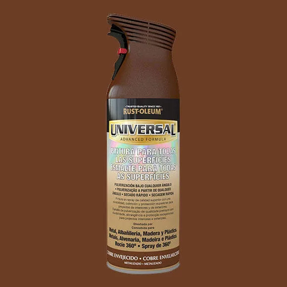 Spray pintura rust-oleum universal 400ml cobre metal