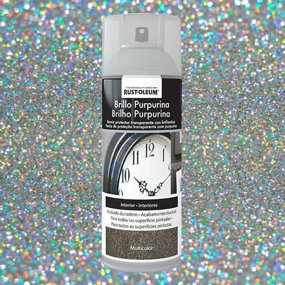Spray pintura rust-oleum brillos purpurina 400ml multicolor
