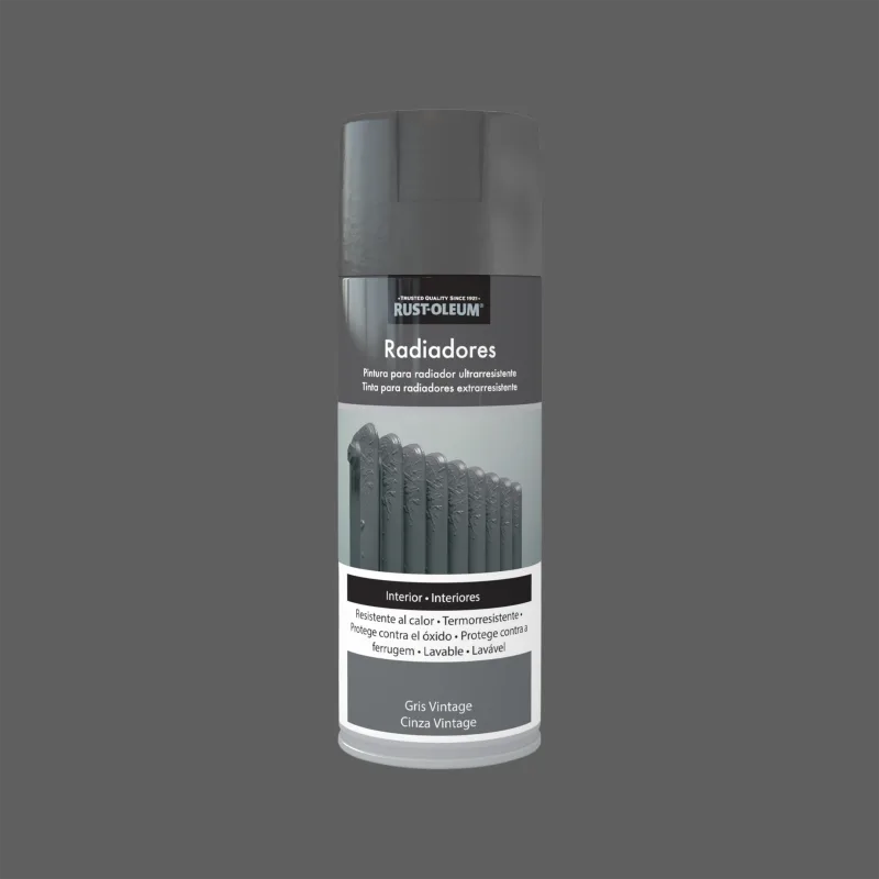 Spray rust-oleum radiadores brillante 400ml gris