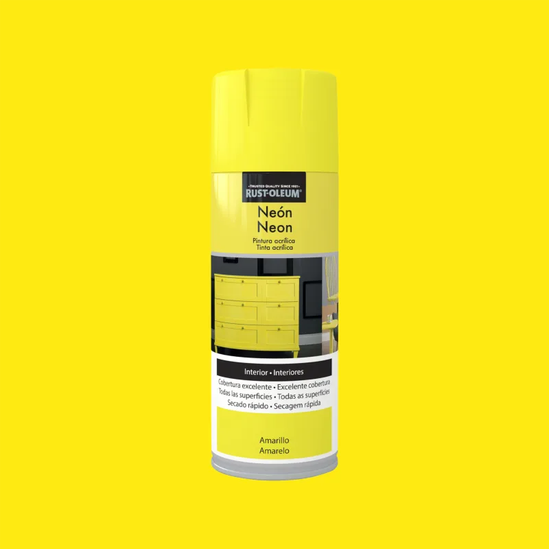 Spray pintura rust-oleum neon 400ml amarillo