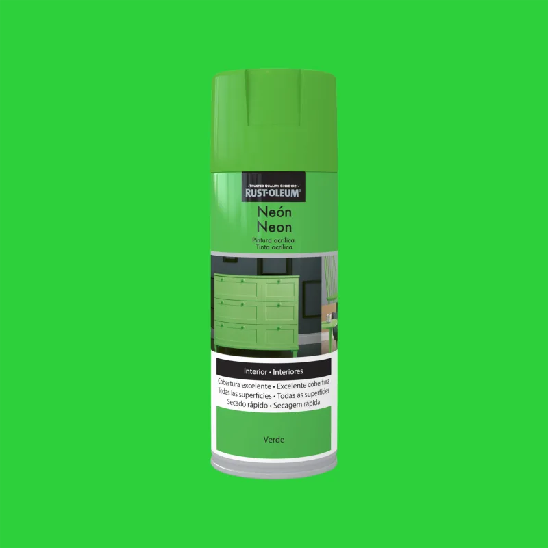 Spray pintura rust-oleum neon 400ml verde