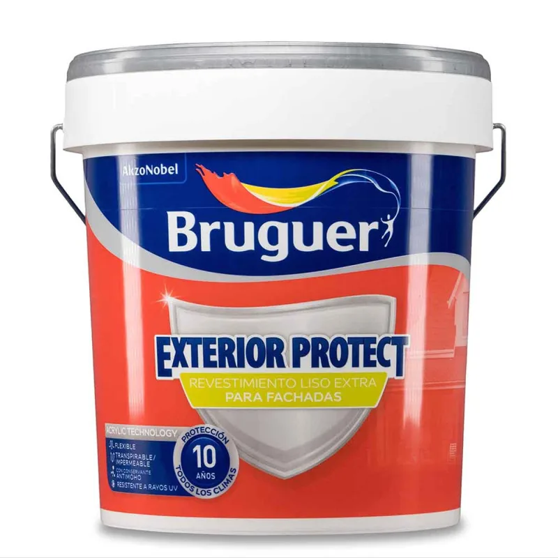 Revestimiento liso extra exterior protect - 15 l - blanco