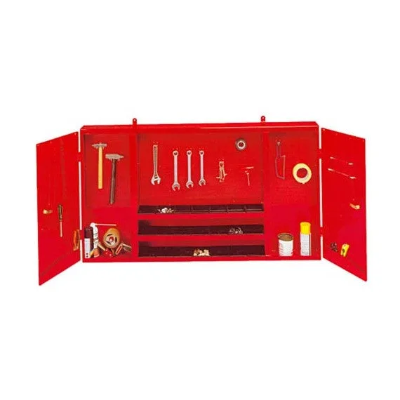 Armario de taller con panel perforado2 cajones derk2000 metalworks