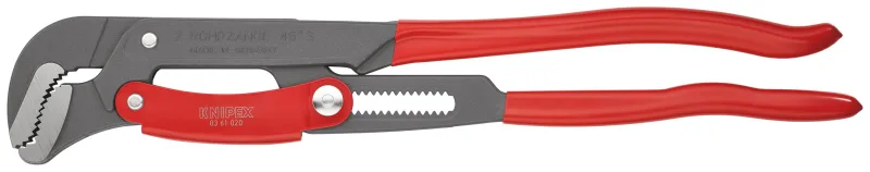 Knipex 83 61 020 clé serre-tubes en s avec réglage rapide gainées en