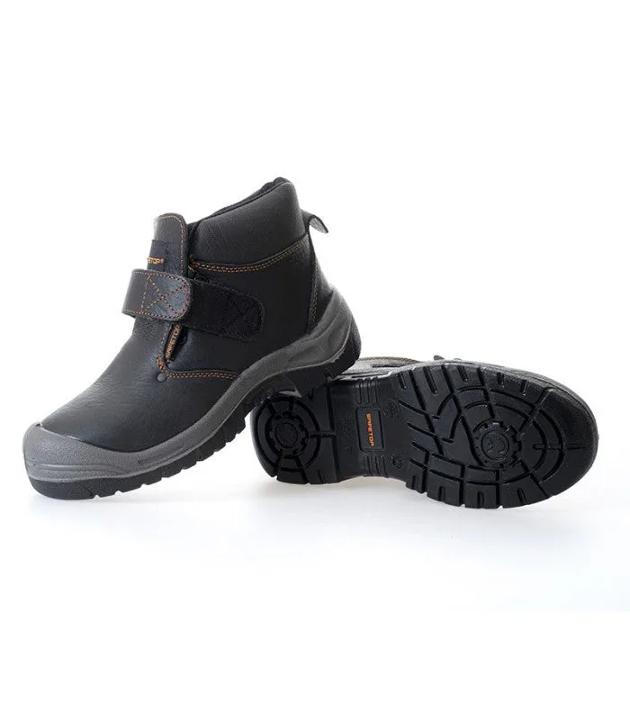 Botas para soldadura con velcro y cordones inferiores amio safetop