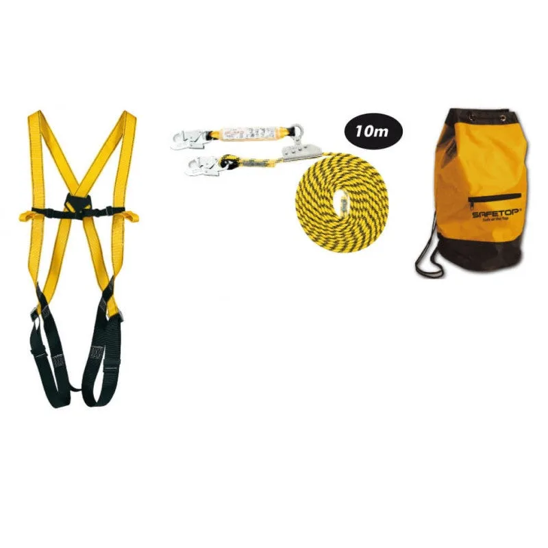 Kit anticaída básico safetop con cuerda mosquetones helka
