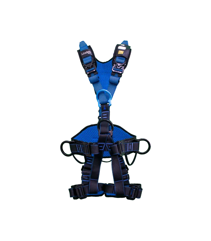 Arnés de seguridad sobre cinturón irupad con fibra transpirable holetech® irudek wind blue 3
