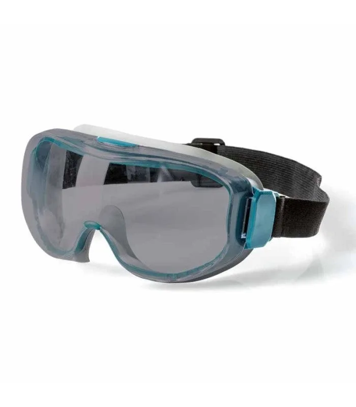 Gafa integral con montura doble contra impactos y químicos pextream smoke safetop - 5 unidades
