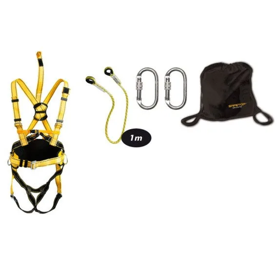 Equipo anticaídas con arnés makalu safetop elbrus