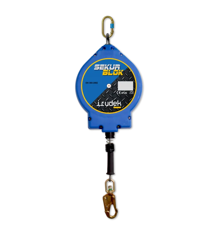 Dispositivo retráctil anticaídas para trabajos en altura irudek atex sekurblok