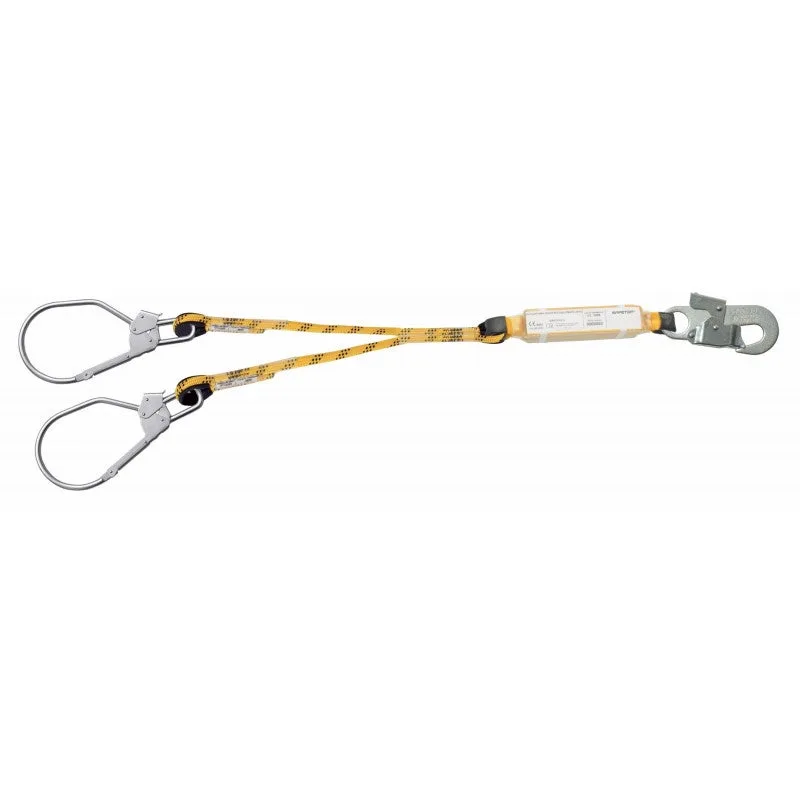 Cuerda doble conectora de 2 metros con mosquetones safetop