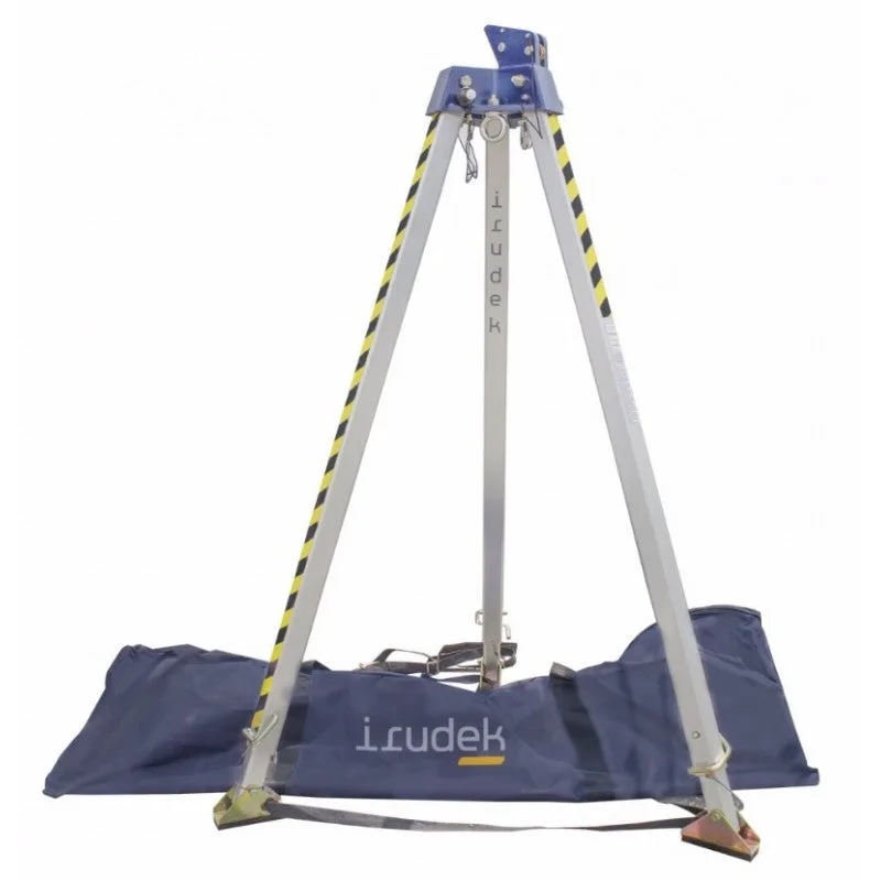 Trípode de seguridad con polea y anillas de anclaje irudek trip 1