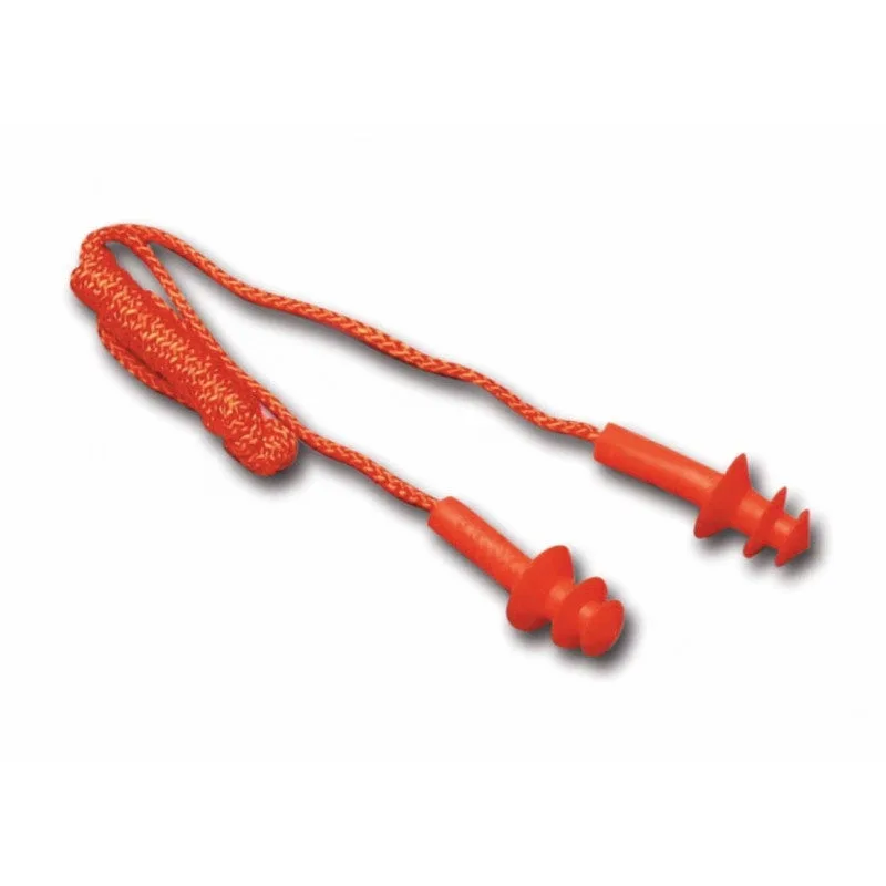 Tapones reutilizables snr 24,5db safetop de caucho natural track fit (100 pares) - 100 unidades