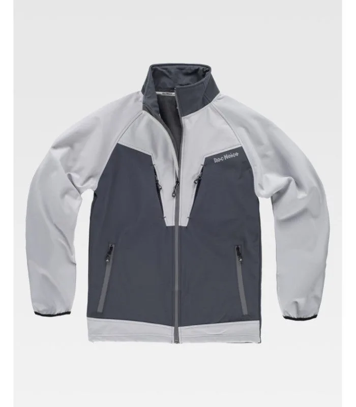 Softshell combinado. cuello alto con cinta personalizada cubrecosturas en el interior rn2010004