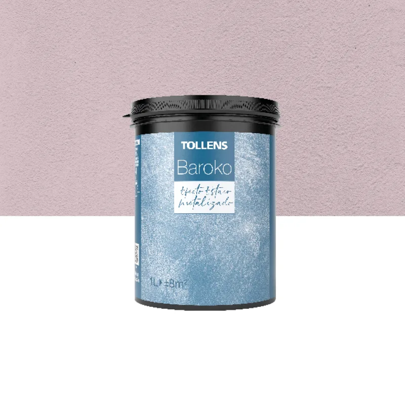 Pintura decorativa con efectos estuco efecto baroko tollens color rosa estuco metalizado 1 litro acabado terciopelo