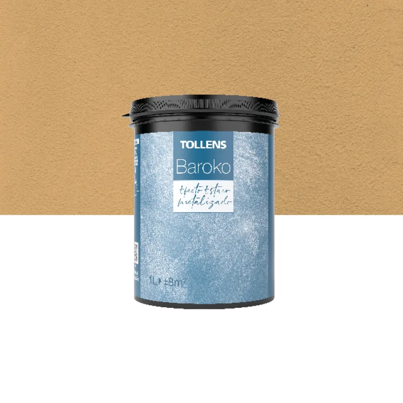 Pintura decorativa con efectos estuco efecto baroko tollens color naranja estuco metalizado 1 litro acabado terciopelo