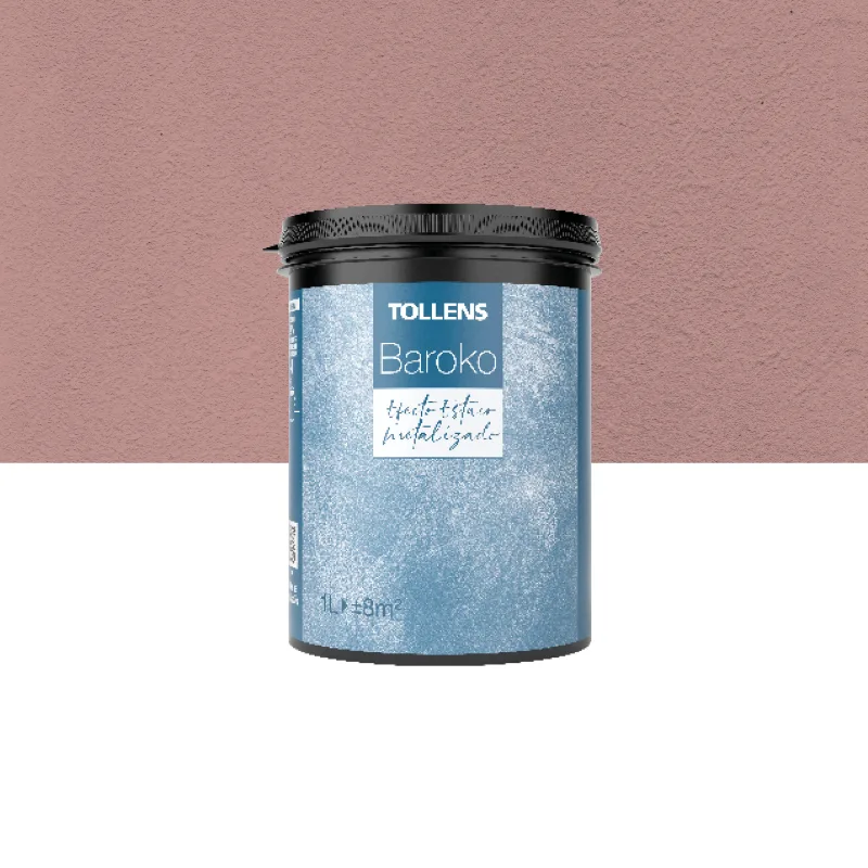 Pintura decorativa con efectos estuco efecto baroko tollens color rojo estuco metalizado 1 litro acabado terciopelo