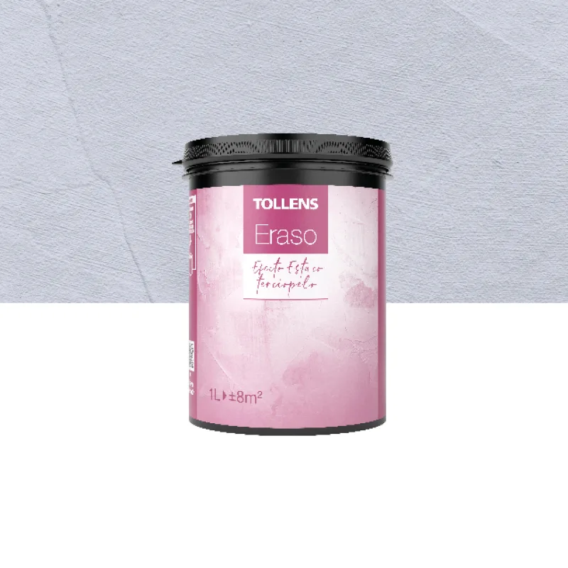 Pintura decorativa con efectos estuco efecto eraso color violeta estuco perlado tollens 1 litro acabado terciopelo