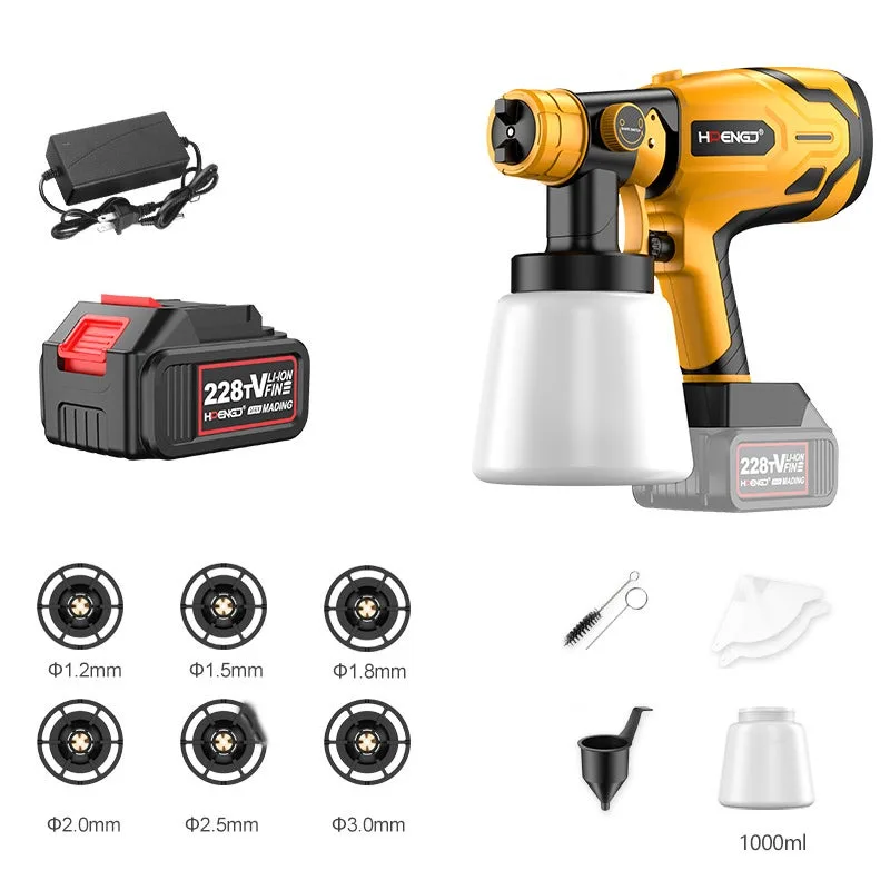 Pistola pulverizadora eléctrica, botella pulverizadora recargable, carga estándar europea