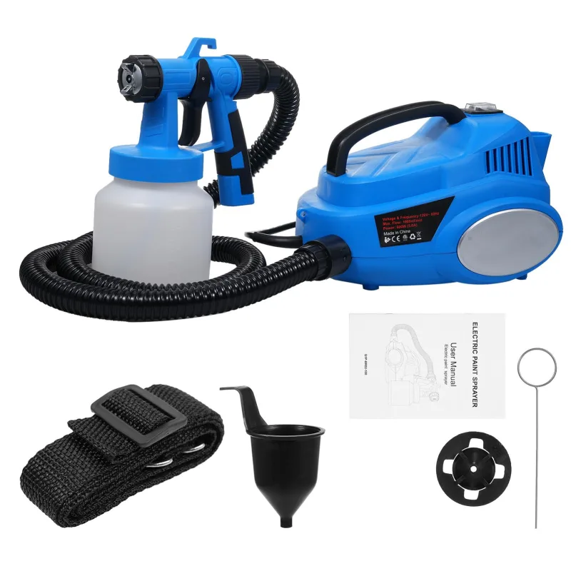 Pistola pulverizadora de pintura eléctrica de 650 w, pulverizador de pintura, pulverizador de pintura hvlp de 800 ml con 3 modos de pulverización