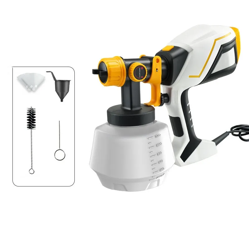 Pistola eléctrica, pintura látex, pistola enchufable blanca y negra (normativa europea)