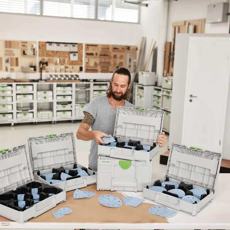 Systainer³ para abrasivos sys-stf delta gr-set granat - 578195 - festool