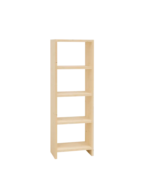 Rose - estanteria de madera maciza tono natural de 80x60cm - decowood