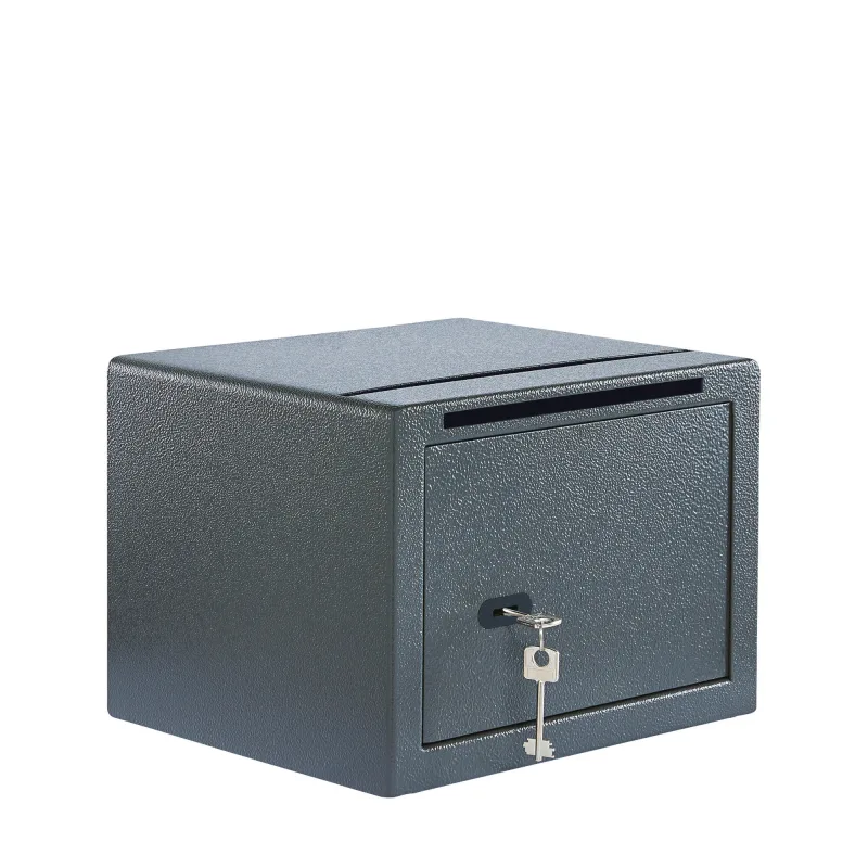 Caja fuerte superficie burg-wächter con llave, ranura, 25.5x35x30 cm