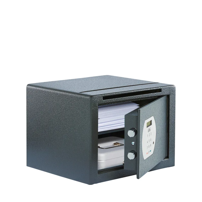 Caja fuerte de sobreponer con ranura burg-wächter apertura con código 35x25.5x30 cm