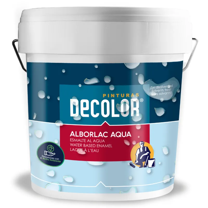 Esmalte mate blanco al agua alborlac 4 lt