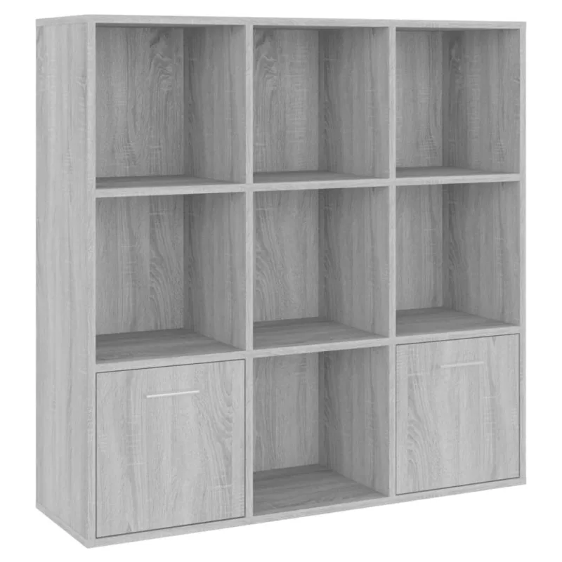 Mueble de almacenaje | estantería color gris sonoma 98x30x98 cm cfw700478