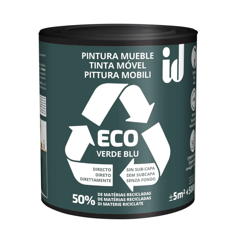 Pintura eco mueble velours id 500ml verde oscuro
