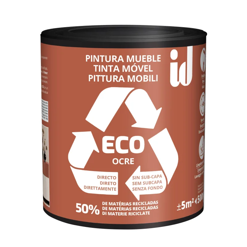 Pintura eco mueble velours id 500ml ocre