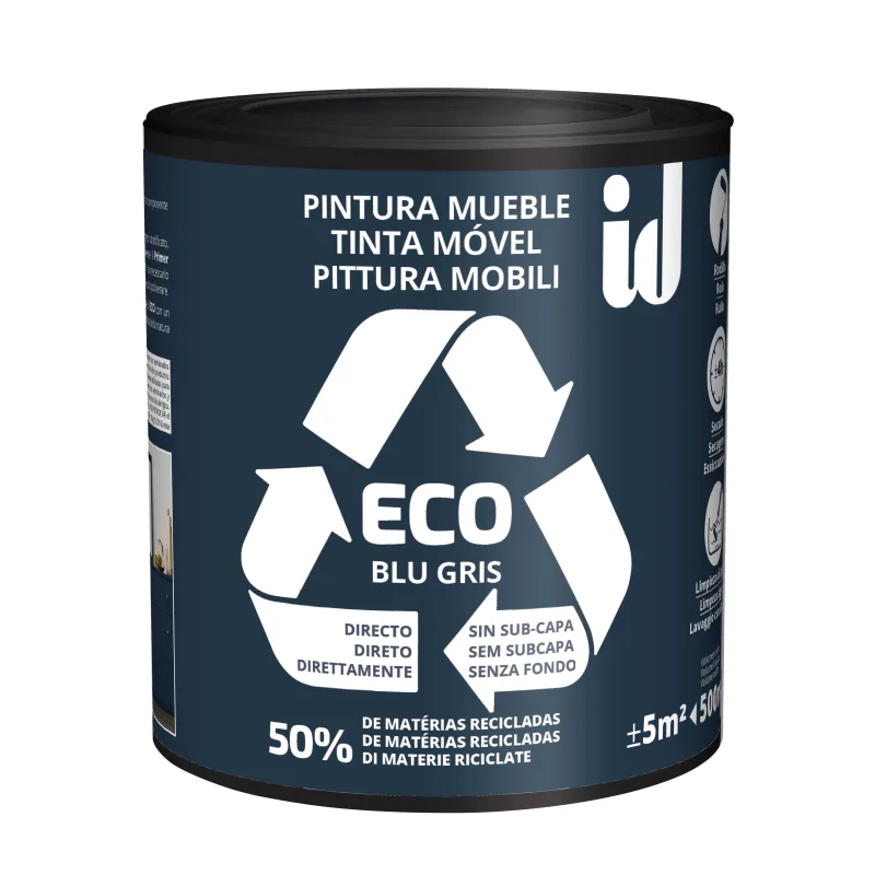 Pintura eco mueble velours id 500ml azul oscuro