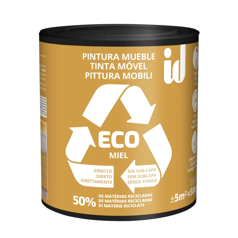Pintura eco mueble velours id 500ml amarillo miel