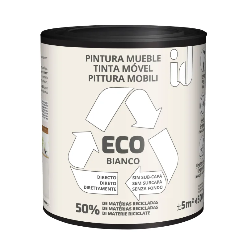 Pintura eco mueble velours id 500ml blanco roto