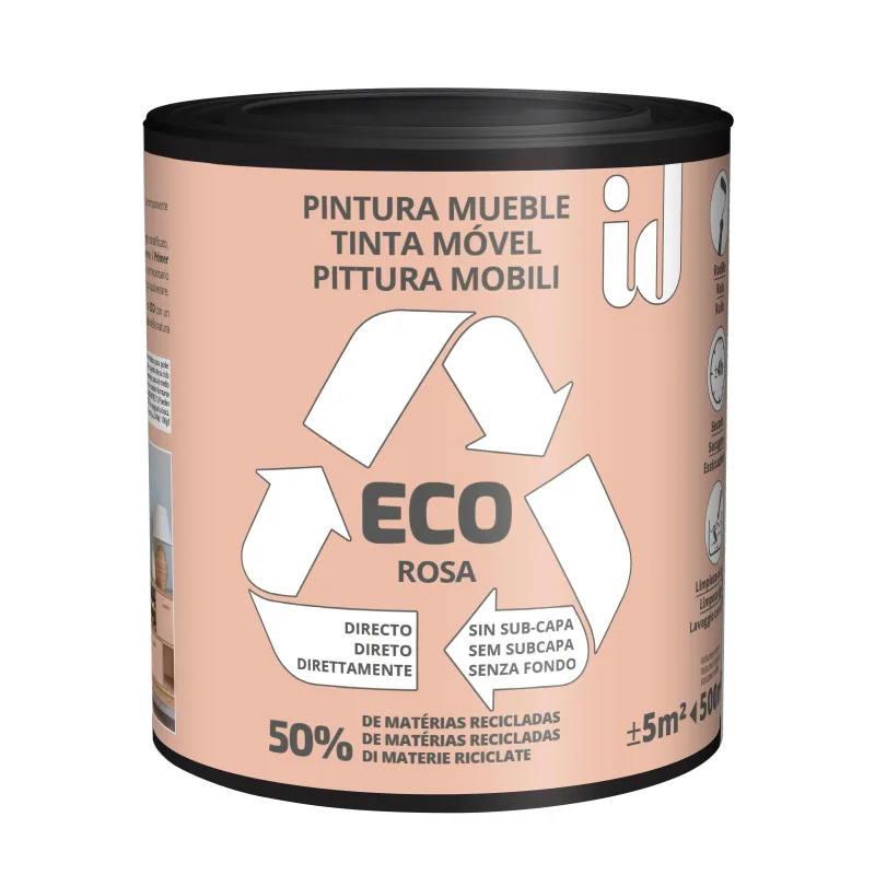 Pintura eco mueble velours id 500ml rosa claro