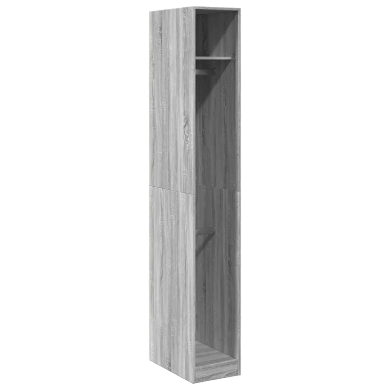 Mueble de almacenaje | armario de madera de ingeniería gris sonoma 30x50x200 cm cfw804378