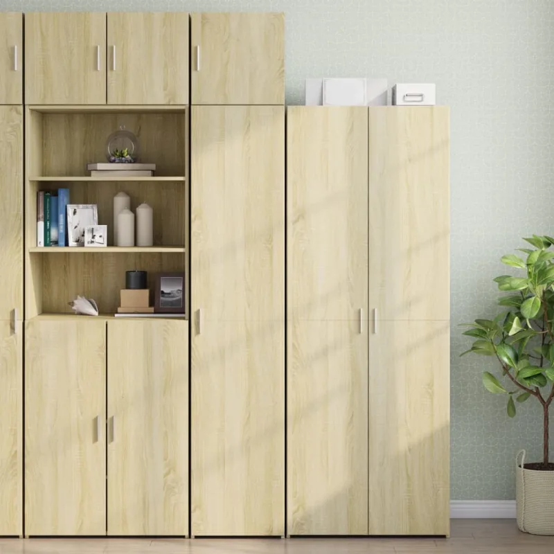 Mueble de almacenaje | armario estrecho madera ingeniería roble sonoma 40x42,5x225 cm cfw877976