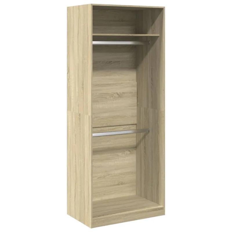 Mueble de almacenaje | armario de madera de ingeniería roble sonoma 80x50x200 cm cfw846542