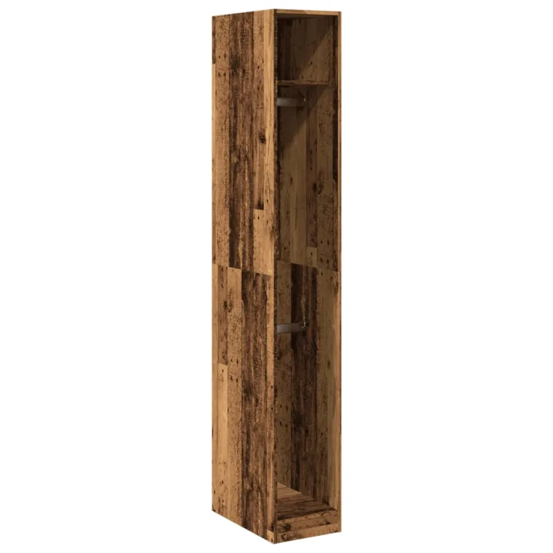Mueble de almacenaje | armario de madera de ingeniería madera envejecida 30x50x200 cm cfw273409