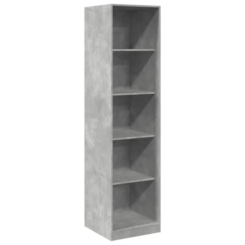 Mueble de almacenaje | armario de madera contrachapada gris hormigón 50x50x200 cm cfw692158