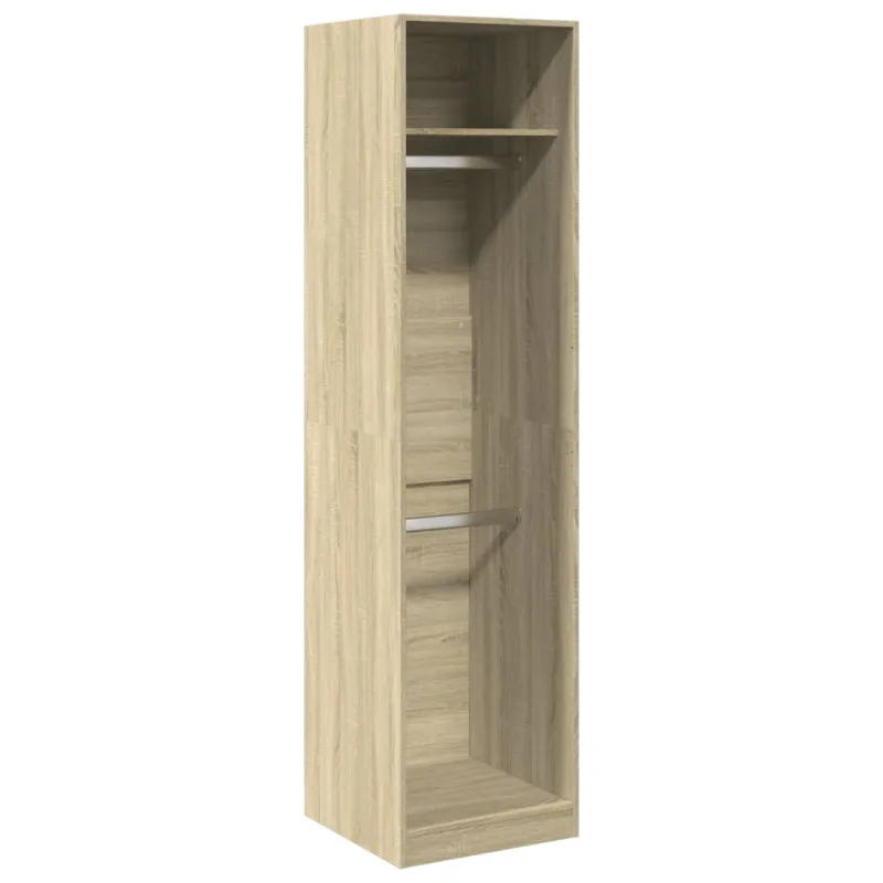Mueble de almacenaje | armario de madera contrachapada color roble 50x50x200 cm cfw128470